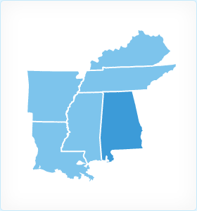 Alabama Region Map