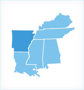 Arkansas Region Map