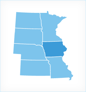 Iowa Region Map