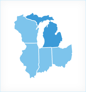 Michigan Region Map