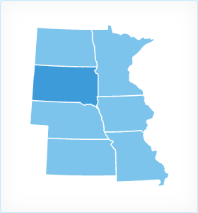 South Dakota Region Map