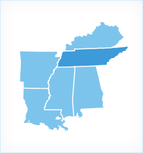 Tennessee Region Map