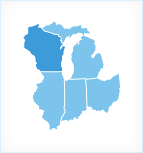 Wisconsin Region Map