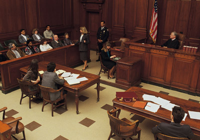Trial in a Courtroom Trial in a Courtroom