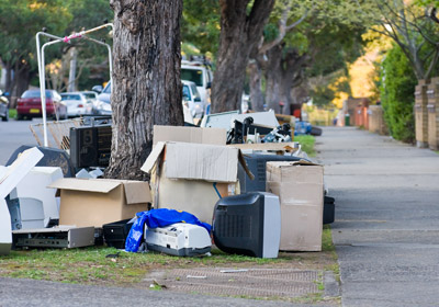 Boxes on the Side of the Street