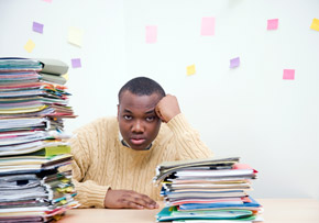 Man With Paperwork Man With Paperwork