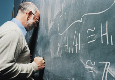 Frustrated Man Doing Math Frustrated Man Doing Math
