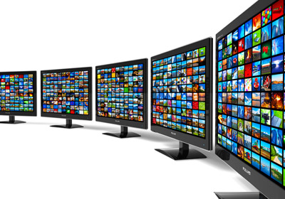 Monitors With Streaming Content Monitors With Streaming Content