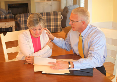 Senior Couple With Paperwork
