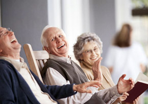 The Elderly Laughing