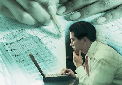 Businessman at Laptop