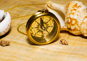 Compass and Sea Shells Compass and Sea Shells