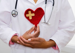 Doctor Holding Heart