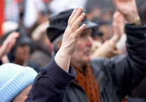 Elderly Protester