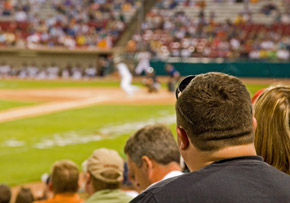 Fans Watching Baseball Game Fans Watching Baseball Game