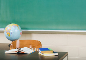 Teacher's Desk With No Teacher