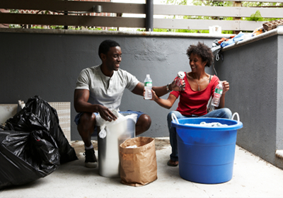 Couple Recycling Couple Recycling