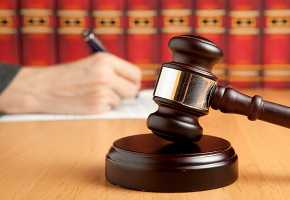 Hand Writing and Gavel Hand Writing and Gavel