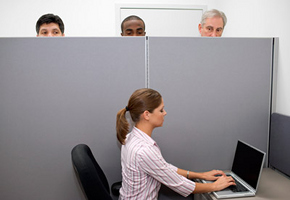 Woman Using Computer Woman Using Computer